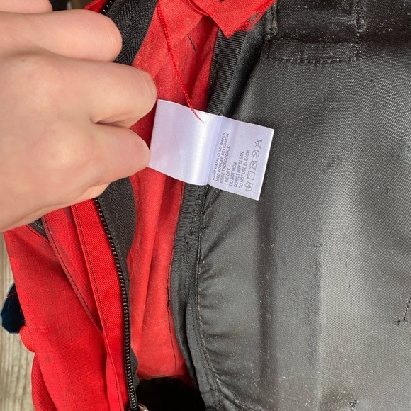 Vintage 90s The North face Tripper Hiking Backpack Red - Picture 12 of 16